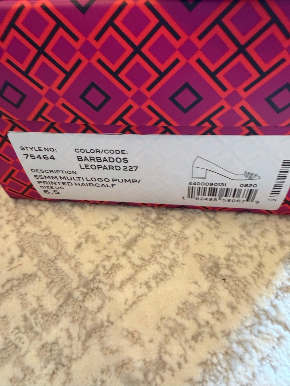 Tory Burch Leopard Print Block Heel Pumps - Brown/Black/Gold - Picture 10 of 10